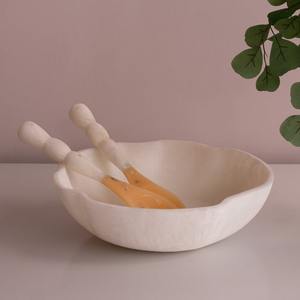 Bol à salade en résine, nouveau design artisanal, couleurs optimales et taille standard, résine alimentaire, assiettes à salade disponibles. - Product Image 1