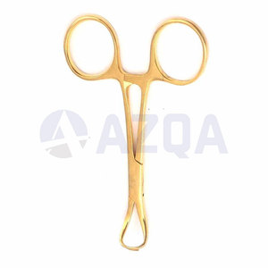Pinza para Toallas Profesional de Acero Inoxidable, Completamente Dorada, 3.5 Pulgadas, Grado Alemán, Personalizable, Instrumento Quirúrgico OEM - Product Image 5