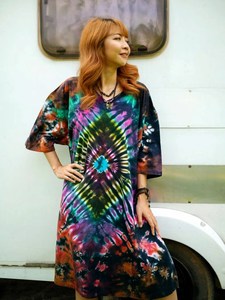 Beautiful Elegant Handmade Indian Viscose <b>Kaftan</b> Women Three Quarter Sleeve Long Maxi Tie Dye Straight <b>Summer</b> Gift Her Wholesale - Product Image 4