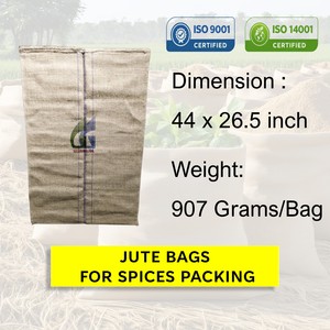 112x68 cm 907g Spices Packaging Jute <b>Bags</b> 100% Biodegradable Gunny Sacks Wholesale Goodman Global Bangladesh - Product Image 2