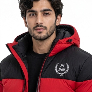Chaqueta Acolchada para Hombre, Ligera, de Poliéster, con Relleno Cálido, Cierre Frontal Completo, Cómoda para el Invierno - Product Image 5