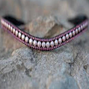 Banda para cejas de caballo en forma de onda de cristal, banda para cejas de fabricante, banda de cristal ostentosa, cadena multicolor - Product Image 1