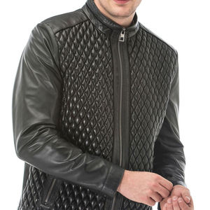 แจ็คเก็ตหนังมอเตอร์ไซค์แฟชั่นฤดูหนาวปี 2025 ทรงโอเวอร์ไซส์สำหรับผู้ชาย ทรงเข้ารูป หนัง PU กันน้ำ อุ่นสบาย - Product Image 3