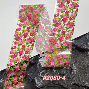 Pegatinas Premium para Uñas con Diseño Navideño 3D, Serie de Flores para Uñas, Botella con Estampado Plateado de Estrellas, Calcomanía de Papel Transparente - Product Image 1