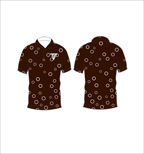 Camisa Polo para Hombre con Patrón de Círculos Marrones, Sublimación Personalizada, Manga Corta, Verano, Casual, Transpirable, Ligera, para Golf - Product Image 6