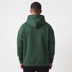 Sweat-shirts à capuche surdimensionnés personnalisés à épaules tombantes en gros pour hommes – Pulls en molleton épais de couleur unie pour hommes - Product Image 3