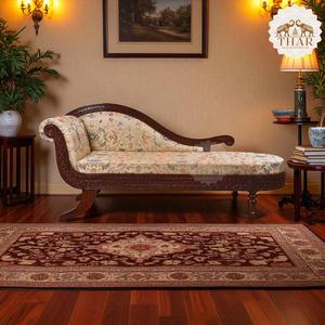 Sillón Kinanti Hecho de Madera de Caoba de Alta Calidad con Tapicería Marrón Oscuro para Uso en Interiores. - Product Image 6