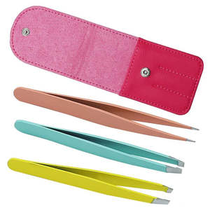 Pinzas para Cejas de Acero Inoxidable de Alta Calidad con Punta Inclinada, Marca Privada, Kit para Depilación, ANAAIF, Venta al Por Mayor - Product Image 4