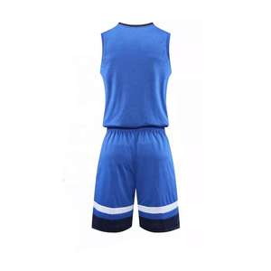 Camiseta de Baloncesto Personalizada de Talla Grande 3XL 4XL 5XL, Uniforme de Baloncesto Masculino de Color Liso 100% Poliéster - Product Image 3