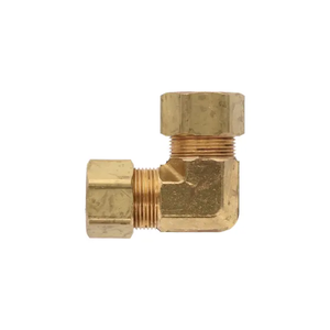 Raccord coudé à compression en laiton OEM pour connexions de tuyaux PE et plomberie industrielle - Product Image 2