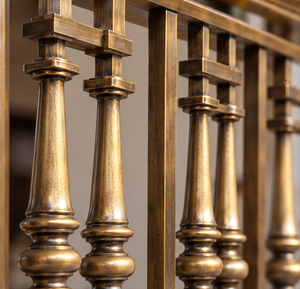 Rampe d'escalier en bronze à marches pour hôtels de luxe, villas, escaliers et projets architecturaux intérieurs modernes - Product Image 2