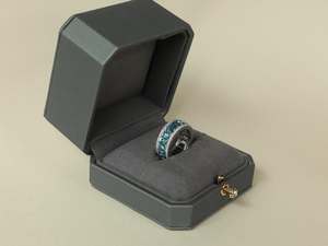 Anillo de Diamante Cultivado en Laboratorio con Corte Brillante Asscher de Moda para Mujer, Certificado por IGI, Joyería para Compromiso, Boda, Fiesta, Regalo - Product Image 6