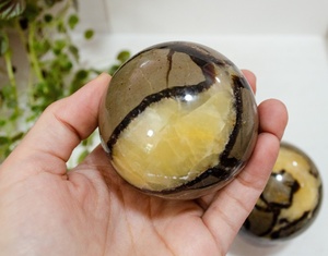 Esfera de piedra septaria más vendida, esfera de meditación de piedra de dragón, magia de dragón de Exis Crystal Exports - Product Image 4