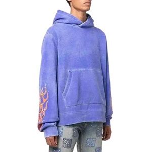 Sudadera con Capucha Unisex, 100% Algodón, Felpa Gruesa, Transpirable, Estilo Urbano, Corte Regular, Lavada, 300g - Product Image 5