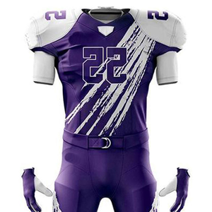 Dernier design OEM Ensemble maillot de rugby et de football Prix de gros Polyester respirant Uniforme américain pour équipes et clubs - Product Image 4