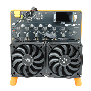 Nouveau mineur Bitcoin à haut taux de hachage Bitaxe NerdOCTaxe Rve3.1 12Th/s 200W avec puce ASIC BM1370, mineur de crypto Bitcoin solo open source - Product Image 2