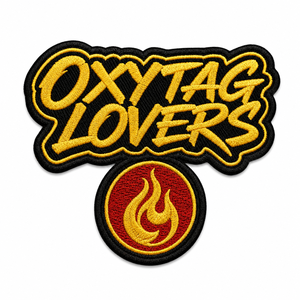Parche Bordado Oxytag Lovers, Aplique Termoadhesivo con Diseño de Logotipo de Llama, Forma Irregular, Fieltro No Tejido, Regalo a Precio Económico - Product Image 1