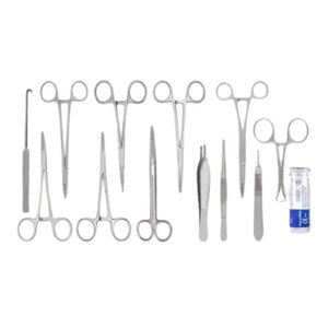 Juego de Instrumentos Quirúrgicos Veterinarios para Esterilización Felina de Grado Económico, 24 Piezas, Kit de Herramientas Manuales para Cirugía de Gatos para Veterinarios - Product Image 1