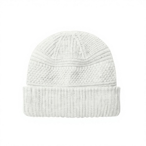 Custom Logo Unisex 100% <b>Wool</b> Knit Team Winter <b>Beanie</b> Hats Embroidered Skull Cap Sports Casual Outdoor Ski - Product Image 6
