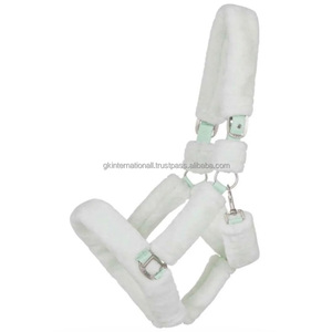 Harnais pour cheval en fausse fourrure nylon de haute qualité avec double sangle réglable et boucle en alliage de zinc solide - Product Image 3