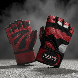 Guantes Deportivos Rexfit para Hombre, Guantes de Entrenamiento con Agarre de Silicona en Toda la Palma, Guantes Transpirables para Levantamiento de Pesas y Entrenamiento Físico - Product Image 2