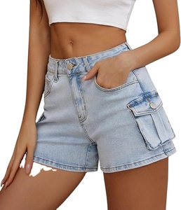 Pantalones Cortos Cargo de Mezclilla Elásticos Casuales Transpirables de Cintura Media para Hombre, Dobladillo Plegado, Pantalones Cortos de Verano Modernos 2026 - Product Image 5