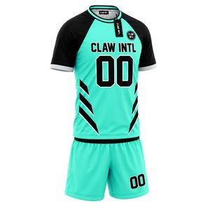 ชุดเสื้อฟุตบอล Claw Intl สำหรับผู้ชาย แขนสั้น แห้งเร็ว ผลิตจากโพลีเอสเตอร์ พิมพ์ชื่อทีมด้านหลัง เอวยางยืด ทรงปกติ - Product Image 2