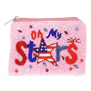 Pochette à monnaie décorative faite à la main avec perles, portable, pour le transport quotidien, à prix avantageux - Product Image 3