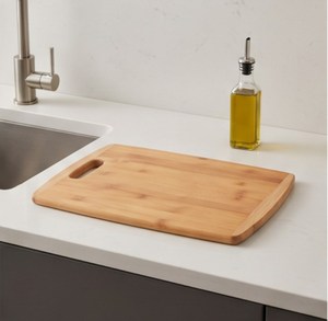 Tabla de Cortar Rectangular de Bambú Natural con Asa para Preparación de Alimentos en la Cocina - Product Image 2