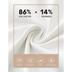 2026 Vente en gros Haut d'équitation pour femme blanc en maille respirante à demi-zip et manches longues, Vêtements d'équitation OEM ODM - Product Image 2