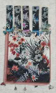 2026 Elegant Floral Print Cotton <b>Hijab</b> Set - Lightweight Summer Scarf with Tassels, Shimmer Finish, & Multi-Color Rose Patterns - Product Image 6