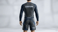 Fabrication en usine de rashguards BJJ personnalisés, imprimés par sublimation, à séchage rapide pour hommes. Créez votre propre marque.