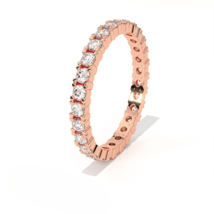 Anillo de Compromiso y Matrimonio de Lujo Aarinya Aurelia, Chapado en Oro Amarillo de 18K, Diseño Pavé con Diamantes Cultivados en Laboratorio, Certificado IGI - Product Image 6