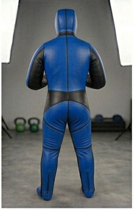 Blue PU <b>Boxing</b> <b>Dummy</b> Sponge Filled Durable Training Equipment for Adult Martial Arts Practice - Product Image 6