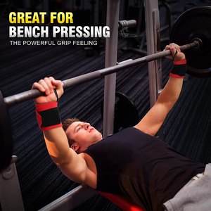 Bandes de maintien pour poignets pour la musculation et l'entraînement en force – Sangles de gym professionnelles avec boucle pour le pouce pour hommes et femmes - Product Image 4