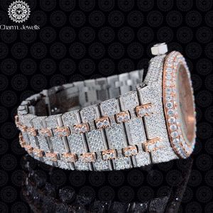 Reloj de Lujo para Hombre Charm_Jewells, con Bisel de Diamantes de Acero Inoxidable, Movimiento Mecánico Analógico, Caja de 40 mm, Resistente al Agua hasta 10 Bares - Product Image 3