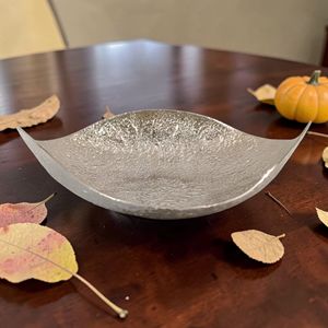 Frutero de Acero Inoxidable con Borde Dorado Martillado, Hecho a Mano, de Lujo, Moderno, Biodegradable y Ecológico, Centro de Mesa para el Hogar - Product Image 2