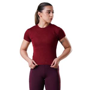 Camiseta para correr al aire libre de verano superventas personalizada, camiseta de compresión de manga corta de secado rápido para mujer, Camiseta deportiva para mujer - Product Image 1