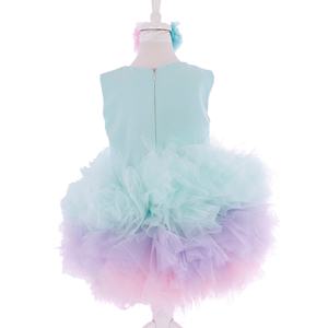 Haute qualité personnalisé Designer filles Floral couches nouveau-né dentelle robe moderne fête mariage anniversaire tenue o-cou enfants - Product Image 5