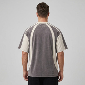T-shirt en coton épais sur mesure OEM/ODM, coupe ample, épaules tombantes, style hip-hop, respirant, écologique, pour hommes, idéal pour la gym - Product Image 3