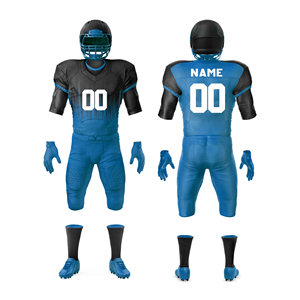Uniforme de Fútbol Americano Personalizado de Manga Corta, 100% Poliéster Transpirable, con Nombres de Jugadores y Equipos Personalizados, Superventas - Product Image 1