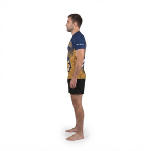 เสื้อยืดคอกลมโพลีเอสเตอร์แบบกำหนดเองสำหรับทีมอีสปอร์ตและเกมมิ่ง รับผลิตแบบ OEM ODM ชุดกีฬาสำหรับผู้หญิง ดีไซน์เรียบง่ายพร้อมเทคนิคการพิมพ์ - Product Image 3
