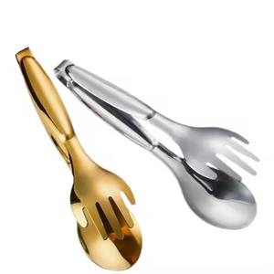 Équipement de buffet de restaurant, pinces de service en métal inoxydable, ustensile de cuisine professionnel - Product Image 1
