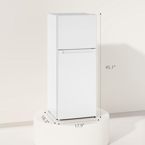 Frigorifero Bianco da 4 Piedi Cubi con Porte Reversibili, Piccolo Frigo a Raffreddamento Diretto, Indipendente, Alimentazione Singola, Certificato CB - Product Image 3
