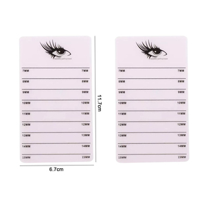 Custom Printed Frosted Acrylic Eyelash Tile Organizer with Flower <b>Glue</b> Cups Holder Professional <b>Lash</b> <b>Extension</b> Strips Scales - Product Image 3