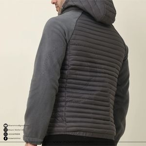 Mawra 2026 – Blouson matelassé hybride à capuche personnalisé pour homme, avec logo OEM, pour l'hiver, l'extérieur, isolé, haute performance, vente en gros, unisexe - Product Image 2