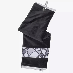 Serviettes de golf en coton biologique de qualité supérieure, faible MOQ, vêtements de sport, logo personnalisé, serviettes de golf disponibles en grande quantité - Product Image 1