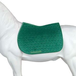 BRAND ZONE1995 Tapis de selle sans armature en coton satiné, personnalisé, classique, pour sports équestres, avec doublure en maille hautement matelassée, durable et confortable pour chevaux - Product Image 5