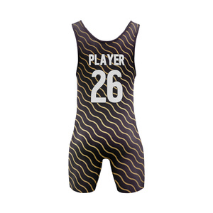 Professional Wrestling <b>Singlet</b> Custom Design Compression Fit Breathable Quick Dry Sportswear OEM Supplier Bulk Orders - Product Image 2