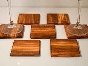 Posavasos Cuadrados de Madera Ecológicos, Lavables, Clásicos y Duraderos, Juego de 6 Piezas, para Teteras, Mesa de Comedor, Sala de Estar, Universal - Product Image 3